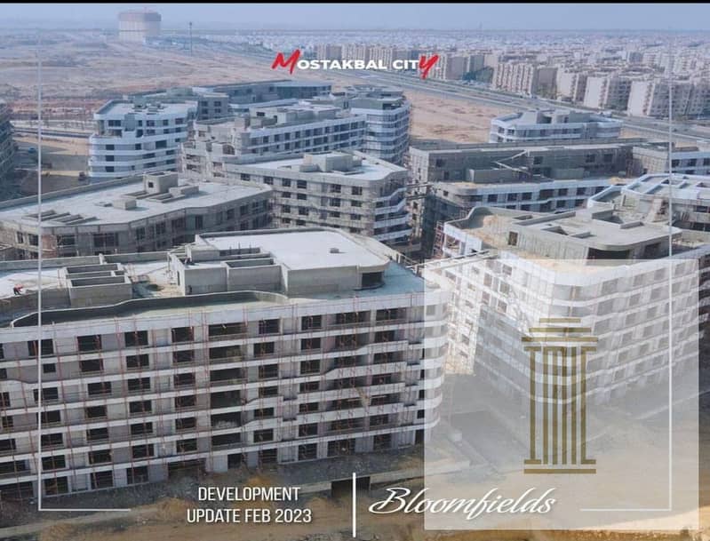 Apartment 180 m2, ultra super deluxe finishing, delivery in one year, Bloomfields Compound, next to Madinaty, 5% down payment, installments over 10 ye 12