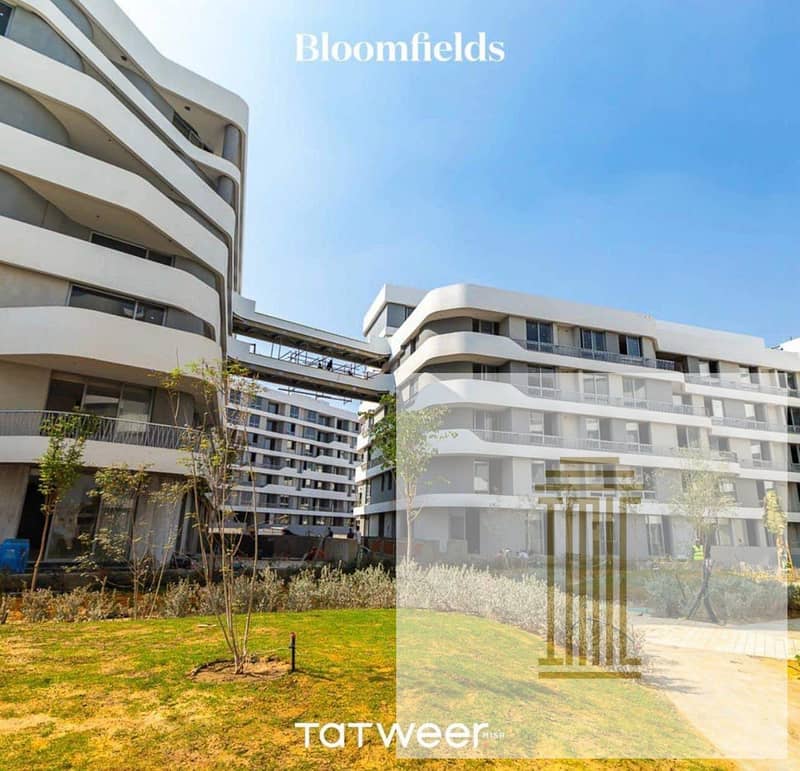 Apartment 180 m2, ultra super deluxe finishing, delivery in one year, Bloomfields Compound, next to Madinaty, 5% down payment, installments over 10 ye 20