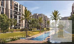 At launch price, a 140-square-meter apartment with 3 rooms in Park Center Compound by Hassan Allam Bahri, 5% down payment, installments over 10 years