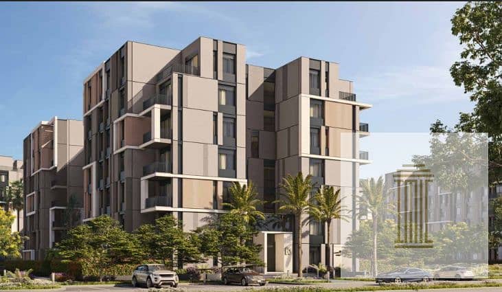 At launch price, a 140-square-meter apartment with 3 rooms in Park Center Compound by Hassan Allam Bahri, 5% down payment, installments over 10 years 2