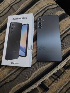 samsung a34.8 128 blackبدون خدش واحد