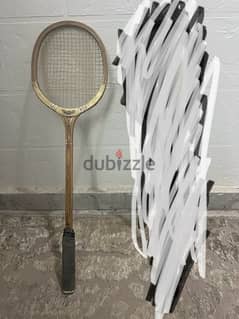 مضرب تنس انتيك - antique tennis racquet 0