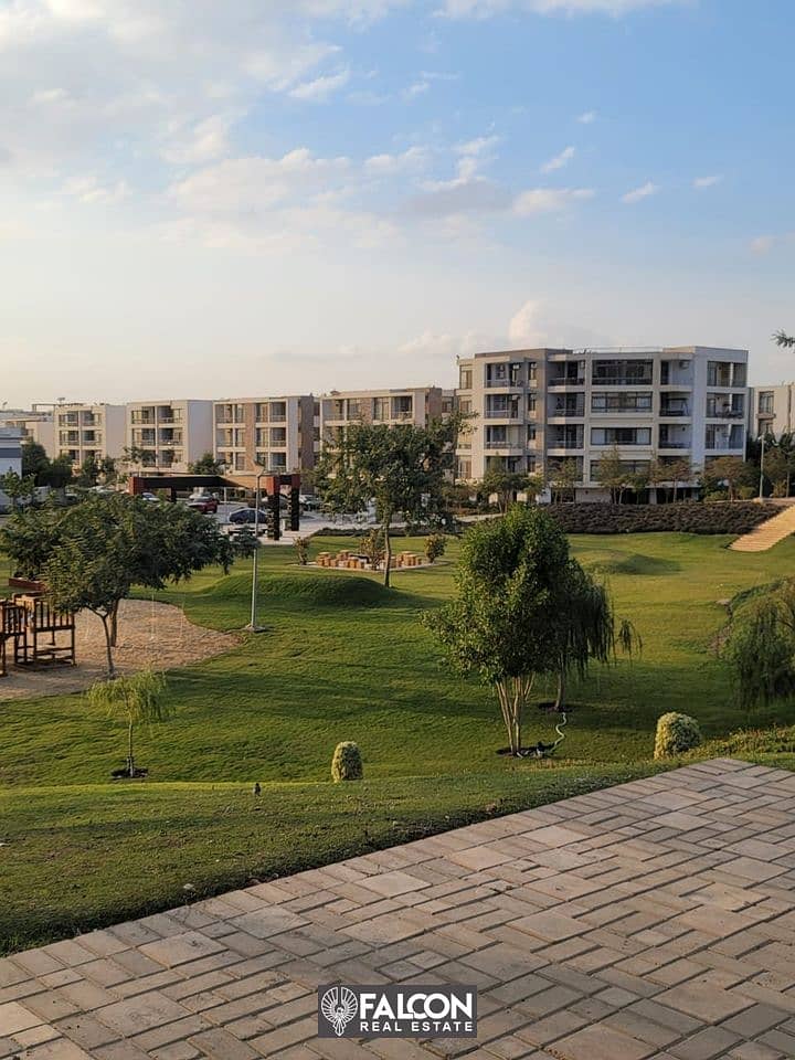 3 bedroom ground floor apartment with garden for sale in installments in the first compound 5