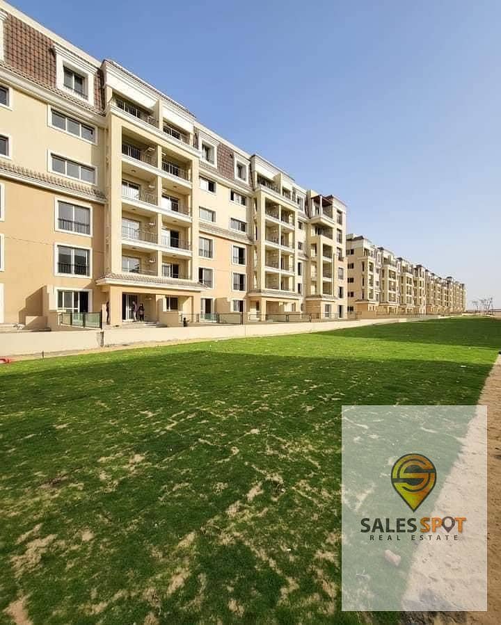 Own a 155-meter apartment with a 42% discount in a compound in front of Madinaty - Sarai compound 9