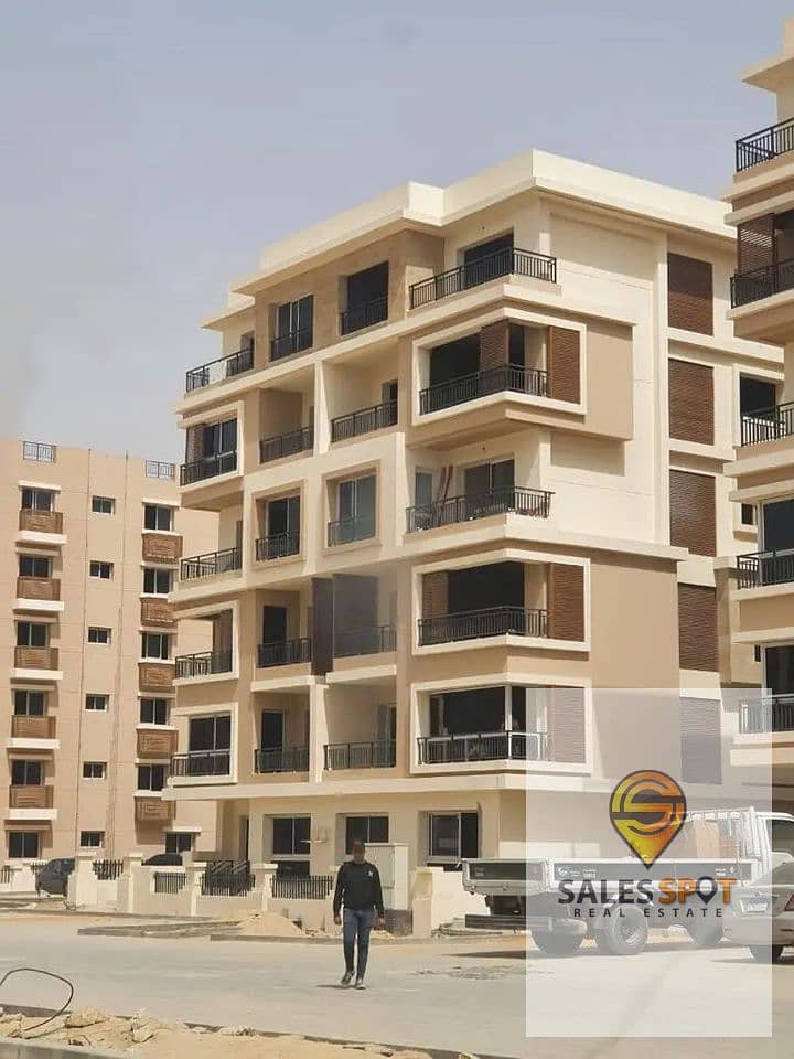 Own a 155-meter apartment with a 42% discount in a compound in front of Madinaty - Sarai compound 11