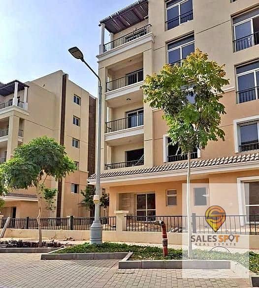 With a 42% discount, an apartment of 133 square meters for sale in a compound in front of Shorouk City - Sarai Compound 3