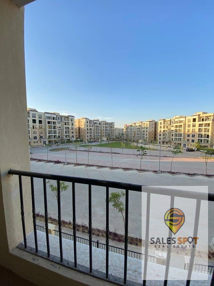 With a 42% discount, an apartment of 133 square meters for sale in a compound in front of Shorouk City - Sarai Compound 6