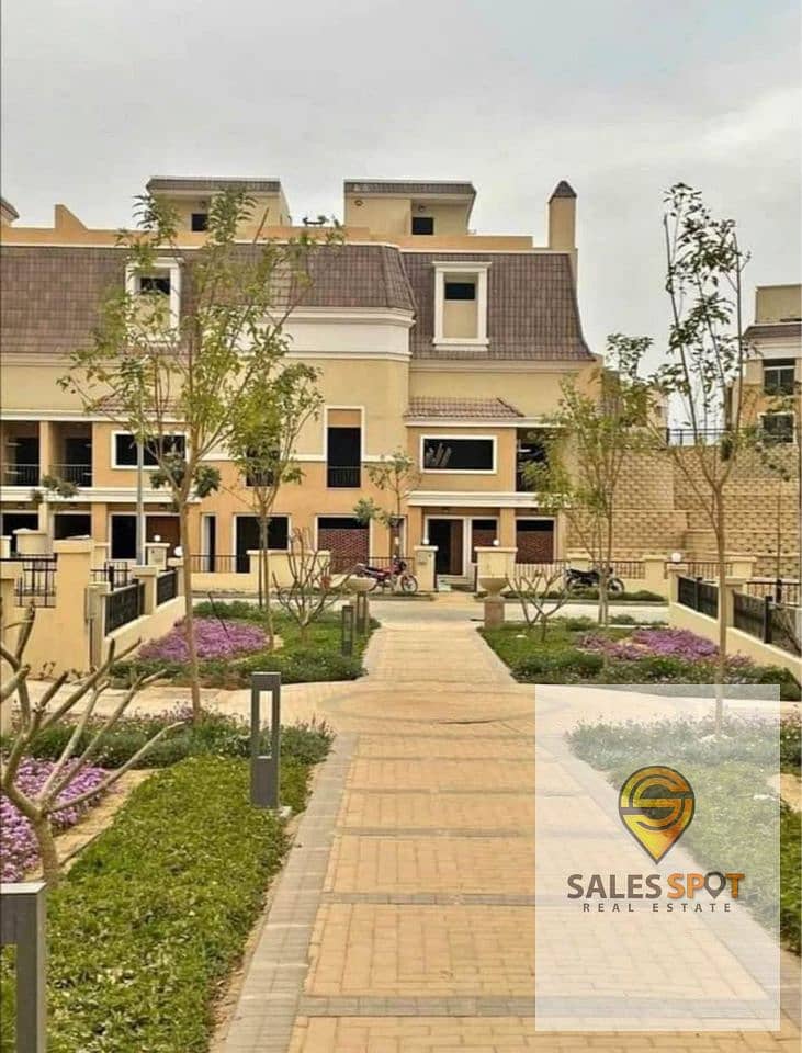 With a 42% discount, an apartment of 133 square meters for sale in a compound in front of Shorouk City - Sarai Compound 9