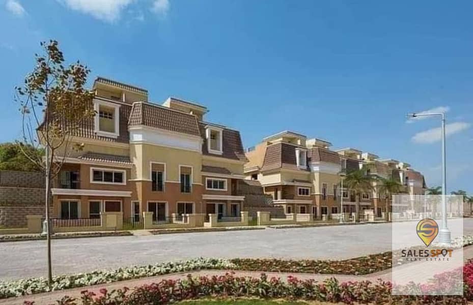 With a 42% discount, an apartment of 133 square meters for sale in a compound in front of Shorouk City - Sarai Compound 11