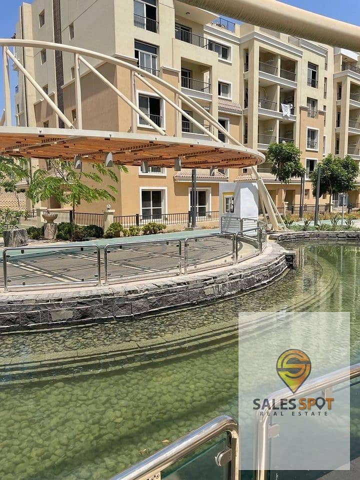 With a 42% discount, an apartment of 133 square meters for sale in a compound in front of Shorouk City - Sarai Compound 12