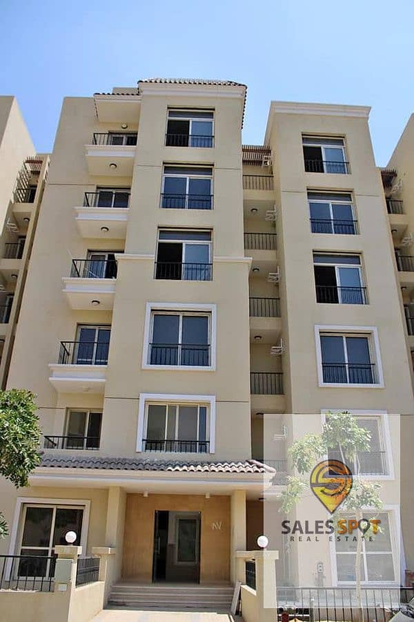 With a 42% discount, an apartment of 133 square meters for sale in a compound in front of Shorouk City - Sarai Compound 14