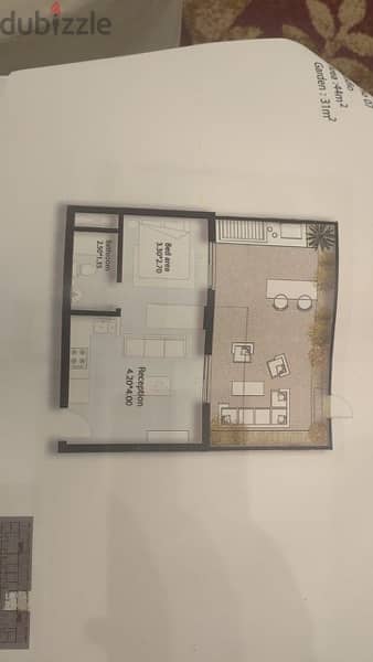 Studio 1 bedroom with Garden 0