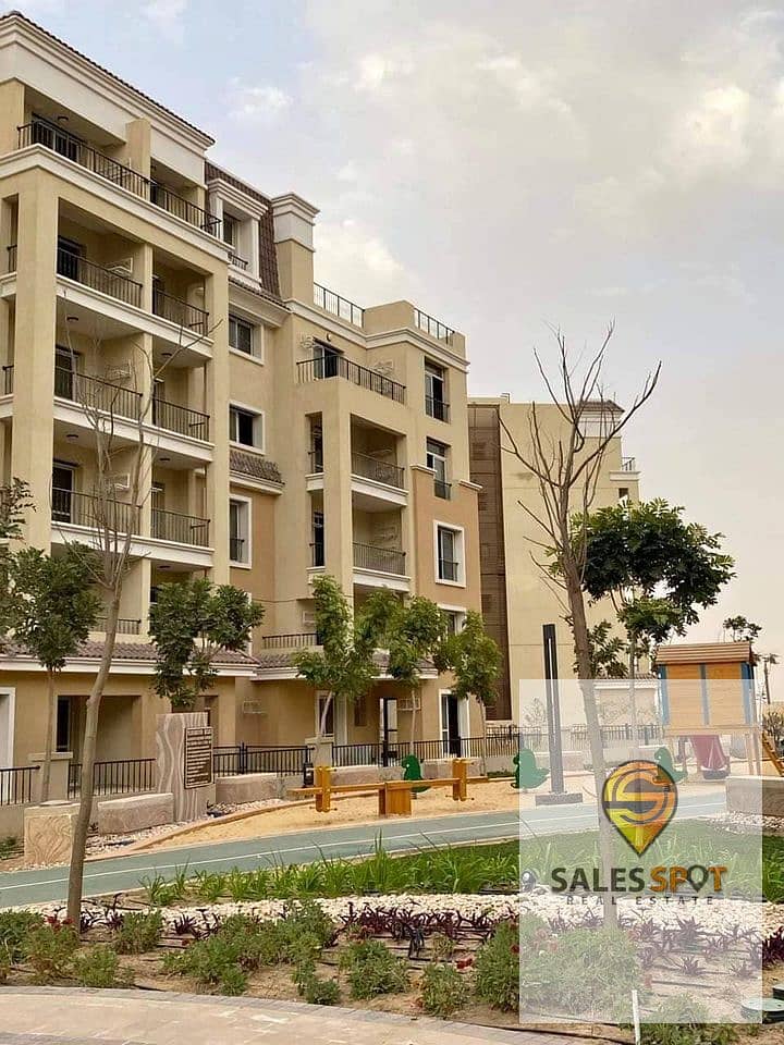 Apartment 3 rooms in private garden  in Sarai Compound for sale 158 meters open view next to Madinaty ( 42%  discount ) 2