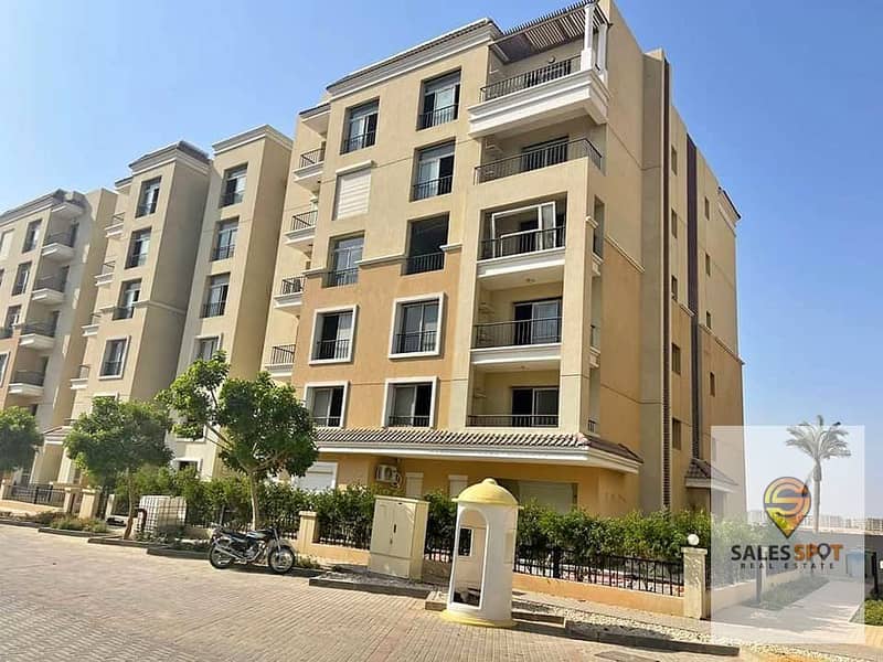 شقة 3 غرف بـ جاردن خـاصة  في كمبوند سراي sarai للبيع 158 مـتـر open view بجـوار مدينتـي ( بخصم 42%  ) 9