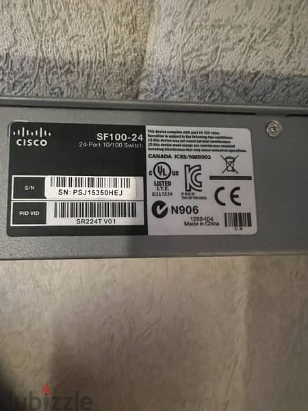 سويتش cisco 24port 2