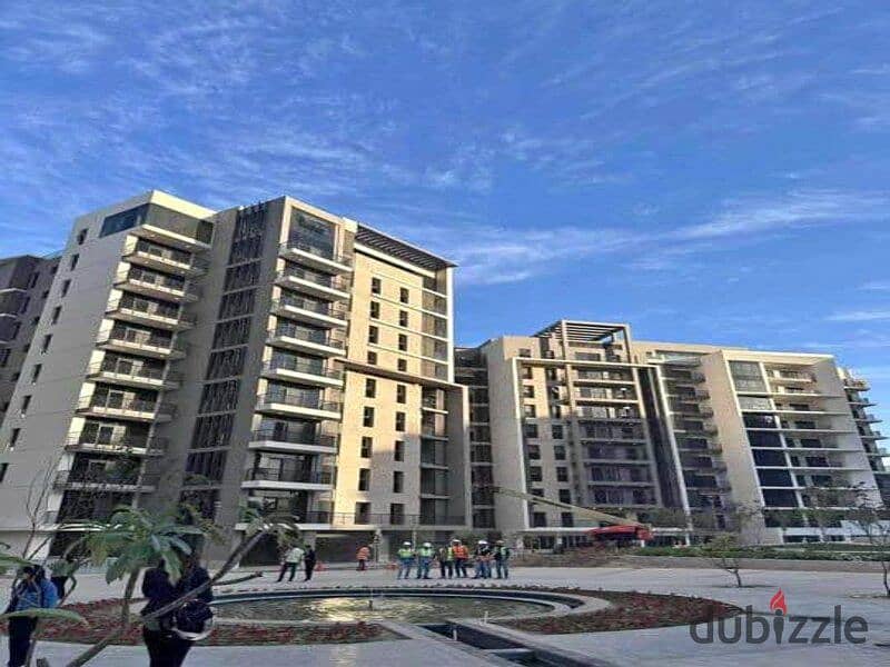 Apt  3b ground floor with garden finished with ACs  and kitchen in Naguib Sawiris Towers in the Fifth Settlement in Solana East  سولانا ايست 4