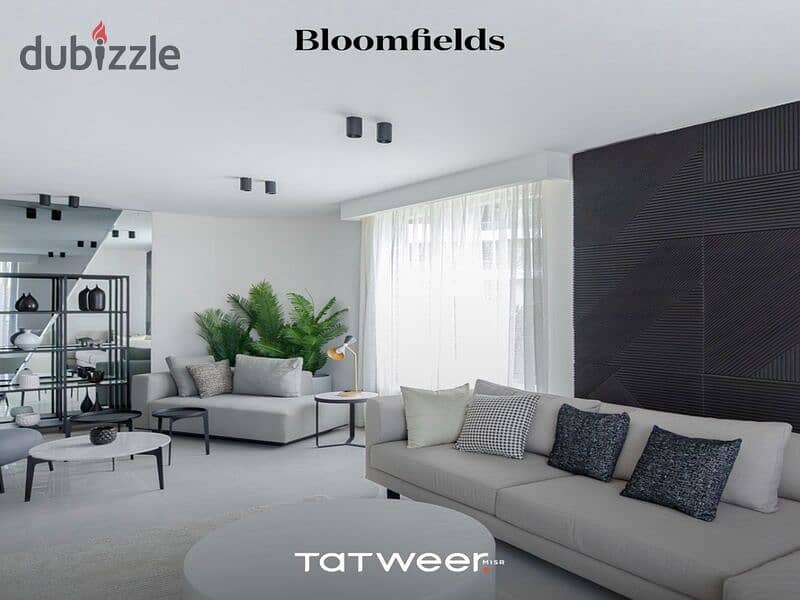 Apartment 3BR's  Finished, delivery 1 year, less than its price by 1.3 million, installments 10 years in Bloomfields  شقة للبيع في بلوم فيلدز 6