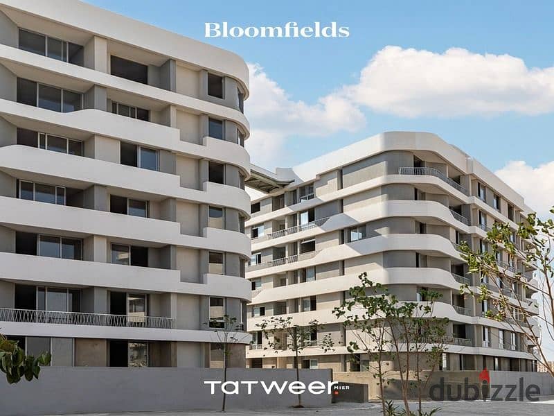 Apartment 3BR's  Finished, delivery 1 year, less than its price by 1.3 million, installments 10 years in Bloomfields  شقة للبيع في بلوم فيلدز 10