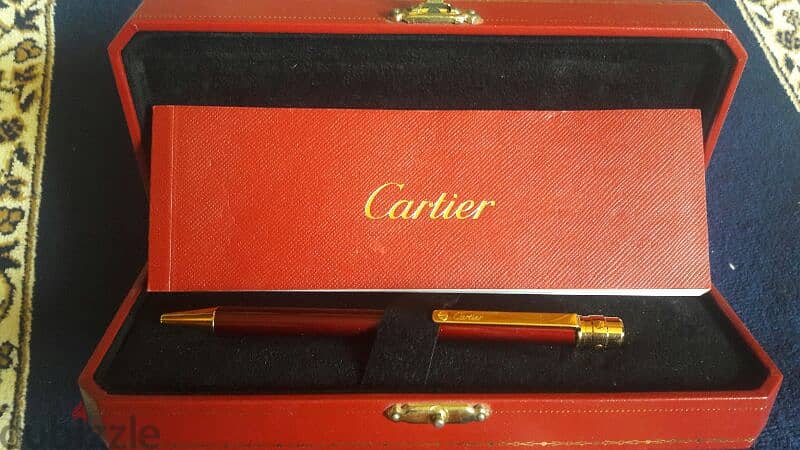 cartier santos ballpoint pen original new with box 1