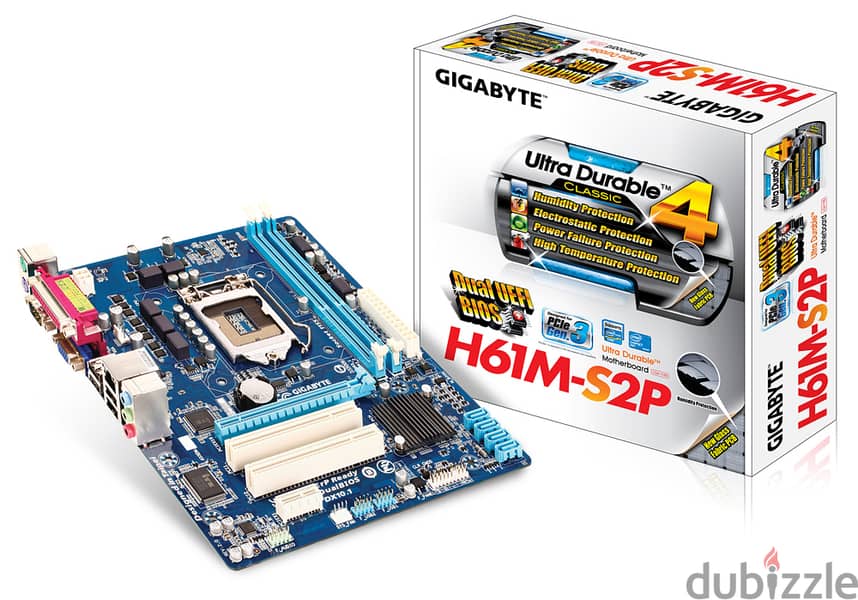 للبيع بوردة gigabyte h61 Motherboard 0