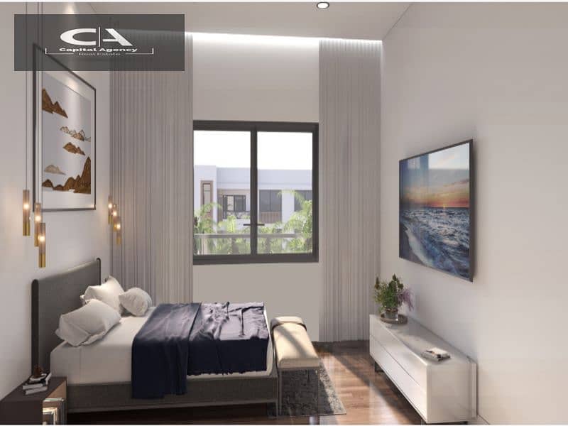 Two-room apartment for sale in Over Cityscape, fully finished apartment, receipt soon, in Al Burouj Compound | View on the landscape 1