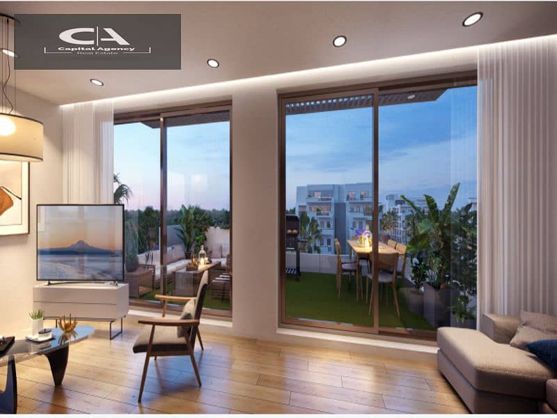 Two-room apartment for sale in Over Cityscape, fully finished apartment, receipt soon, in Al Burouj Compound | View on the landscape 9