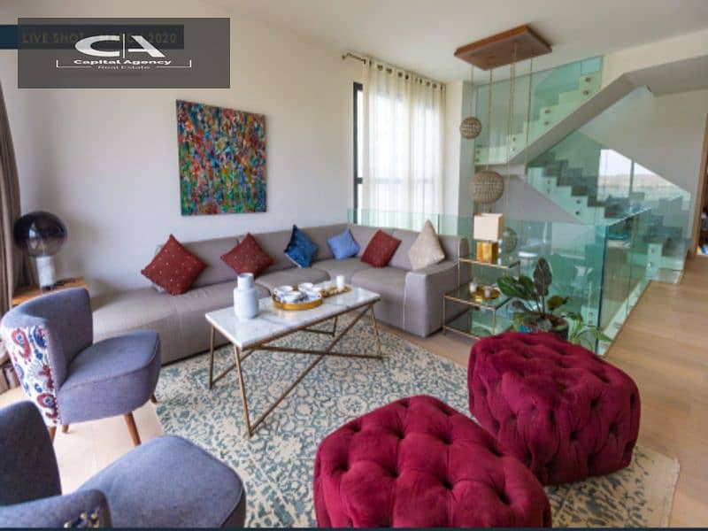 Two-room apartment for sale in Over Cityscape, fully finished apartment, receipt soon, in Al Burouj Compound | View on the landscape 23