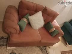 انتريه مودرن خشب زان 2كنبه وكرسين وبف01016016514