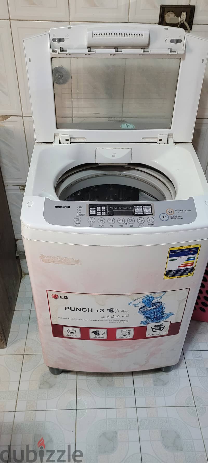 Fuzzy logic top load LG washing machine 0