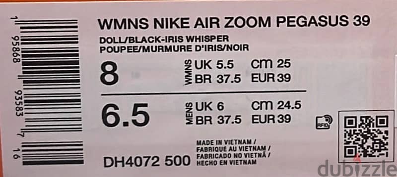 Womens Nike Air Zoom Pegasus   size 39 1