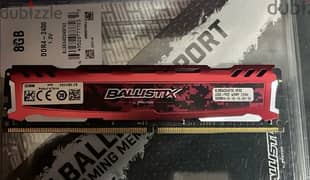 CRUCIAL BALLISTIX 8GB DDR4 2400MHZ