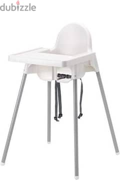 Ikea high chair with tray 0