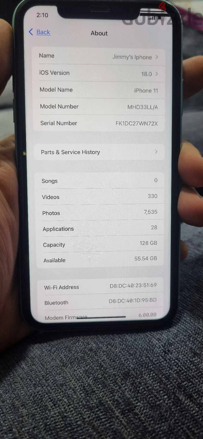 Iphone 11 used from emirates for sale 5