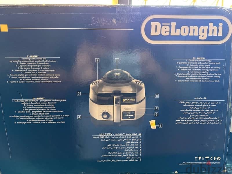 DeLonghi Chef Plus Multi Cooker Air Fryer اير فراير 6