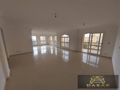 "An apartment for sale in Madinaty with a wide garden view, next to the Open Air Mall. "