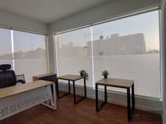 Furnished office for rent in Beverly Hills, Sheikh Zayed. Elegant design and complete facilities meet your professional needs. Strategic location in