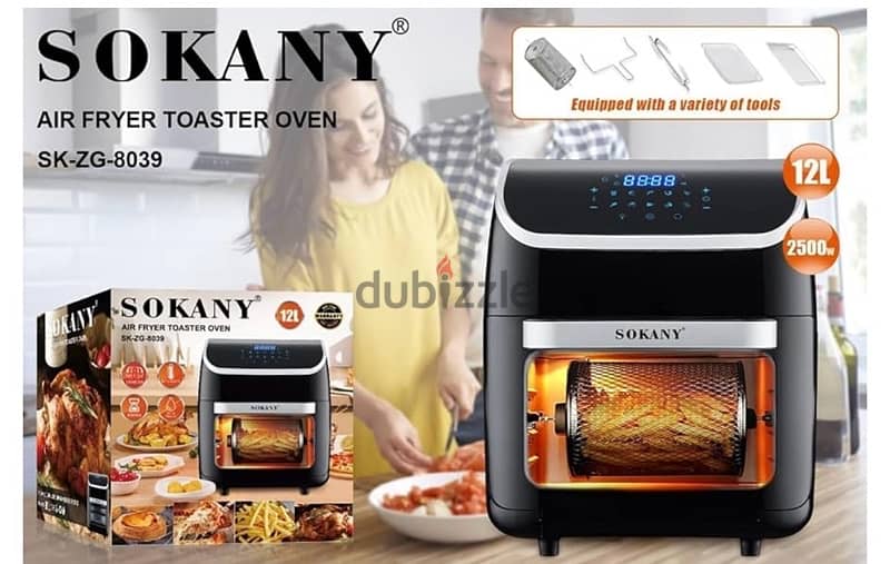 Sokany 12L airfryer & oven-Like new condition. 0