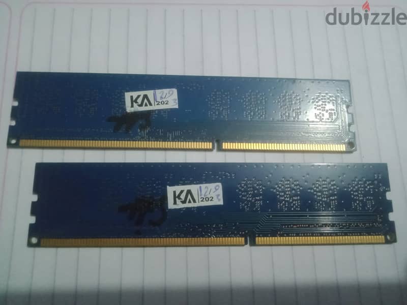 رامات 8 جيجا DDR3 قطعطين (2*4) | Ram 8GB DDR3 (2x4) 2