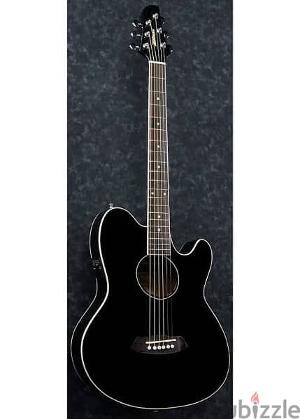 Ibanez TCY10e Acoustic Electric Guitar Black 1