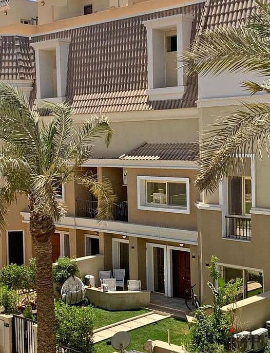 Villa For Sale 212M View Landscape in Sarai New Cairo | اس فيلا للبيع 212م جاهزة للمعاينة في كمبوند سراي القاهرة الجديدة 0