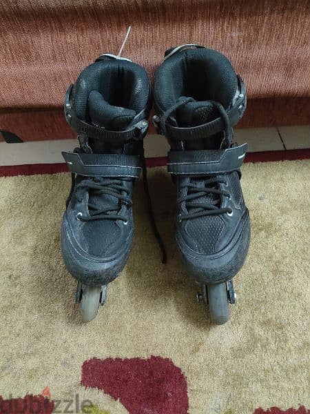 two adult inline fitness skates fit 100 ,,  عدد اتنين (٢) اسكيت 6