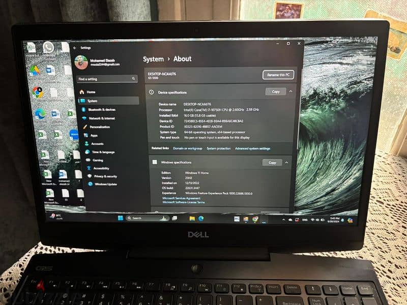 لاب توب ديل g5 بحاله ممتاز 1