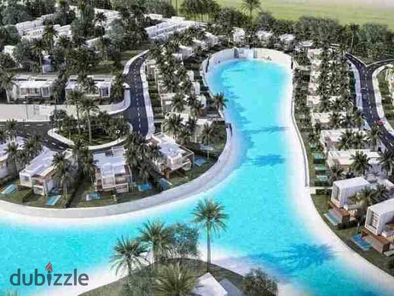 Second row lagoon townhouse furnished with ACs  in Azha sokhna 6