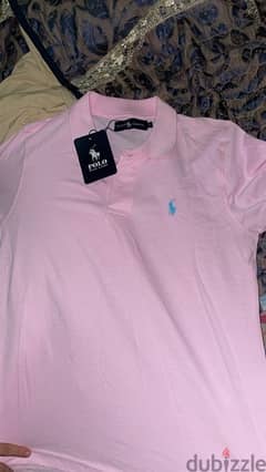 original pink ralph lauren polo shirt size small