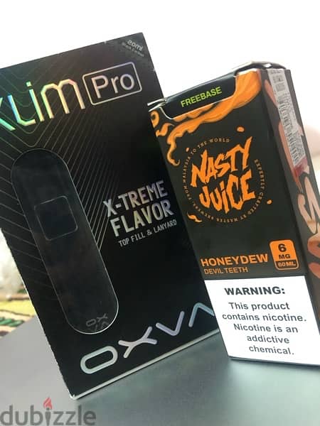 oxva XLIM pro +  imported 60 ml NASTY JUICE 5