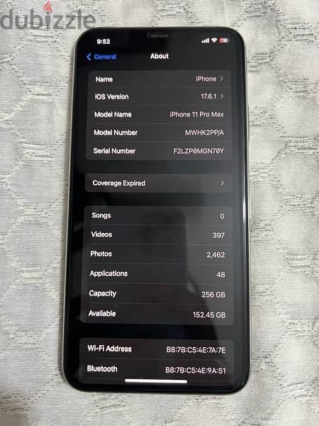 IPhone 11 Pro Max 256G 6