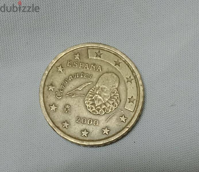 50 يورو سنت أسباني 2000 نادر جدا 1