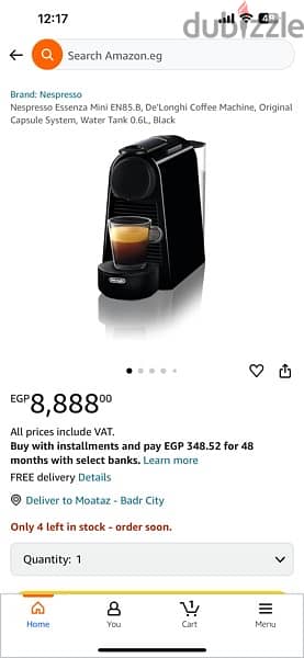 Nespresso Essenza Mini EN85. B