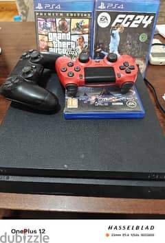 playstation 4 slim 1 TB + 2 Consoles+ FC 24