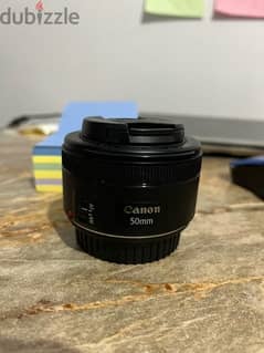 عدسة كانون 50mm 1.8 بحالة جيدة